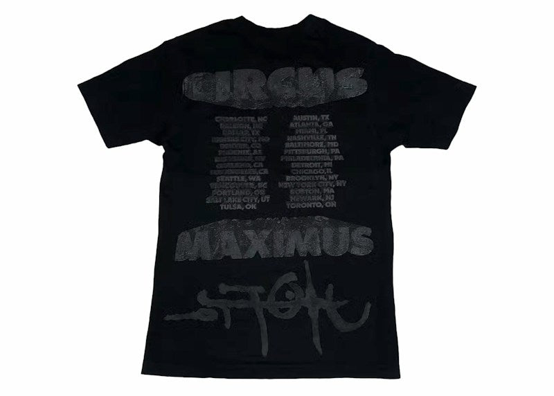 Travis Scott Utopia Circus Maximus 2023 Tour II Tee Black