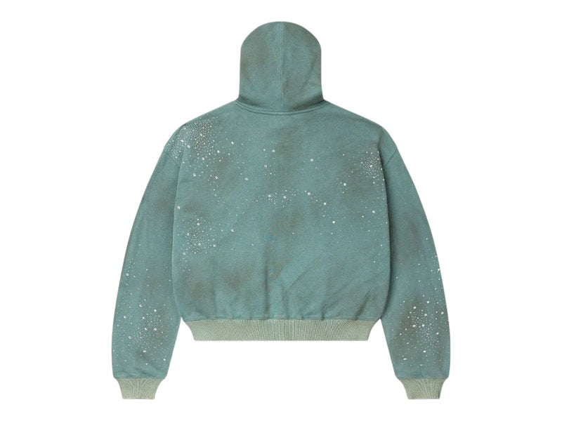 Vale Forever Bank Zip Up Hoodie Dark Mint