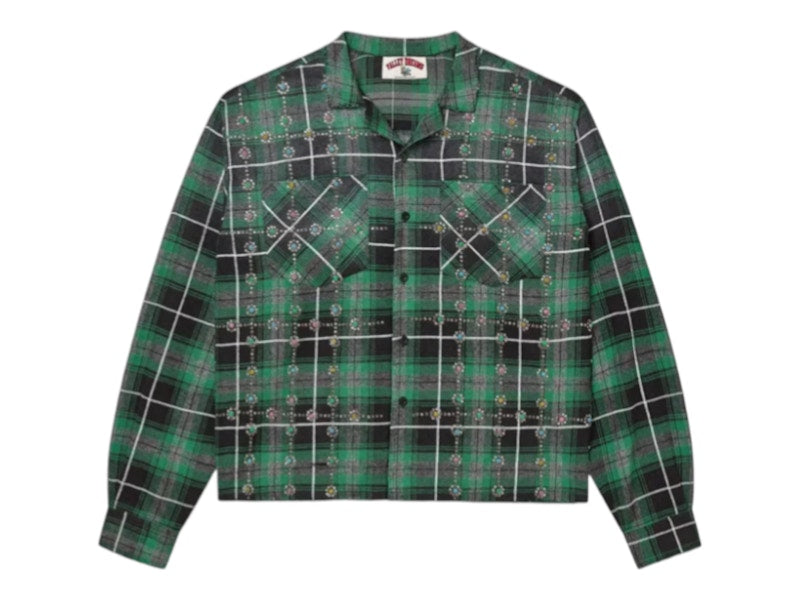 Vale Forever Grinch Gems L/S Flannel Green