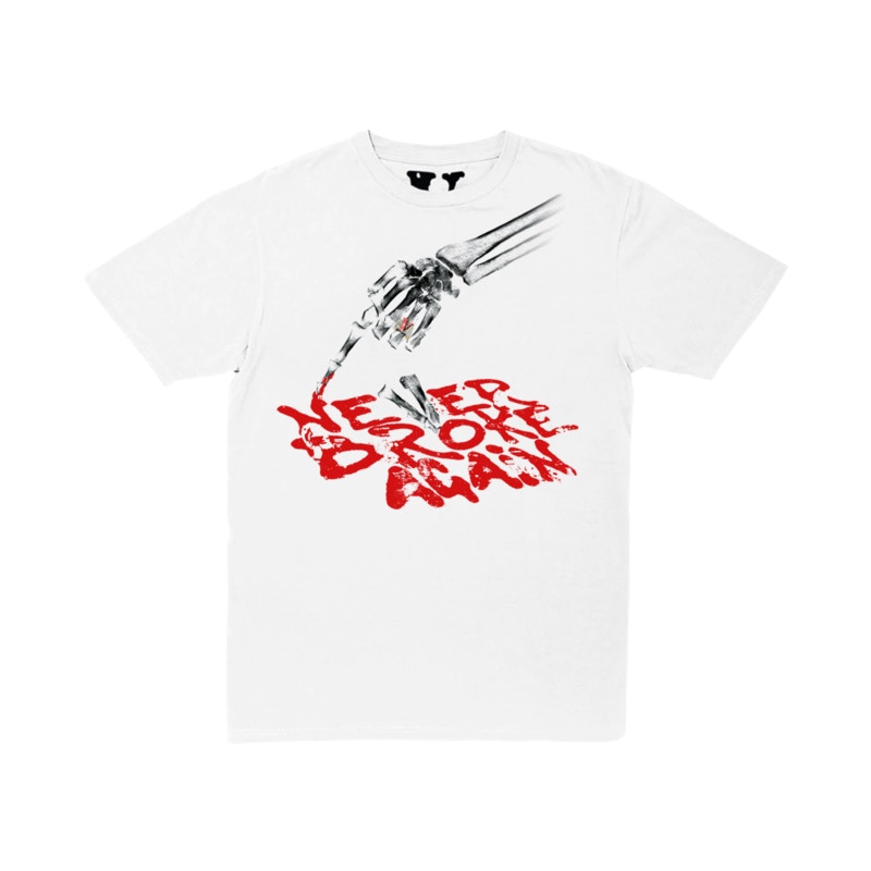 Vlone x Never Broke Again Bones T-shirt White