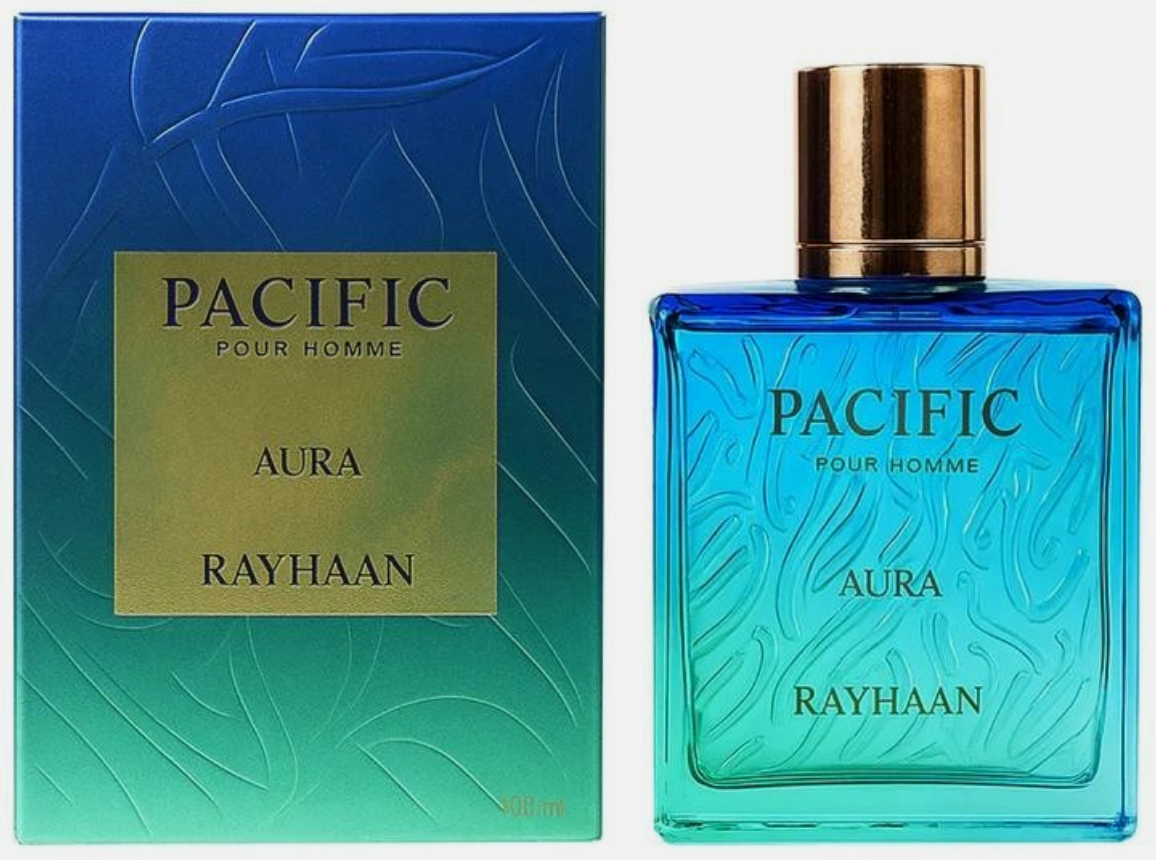 Rayhaan Pacific Aura Pour Homme Eau De Parfum 100ml 3.4 fl oz